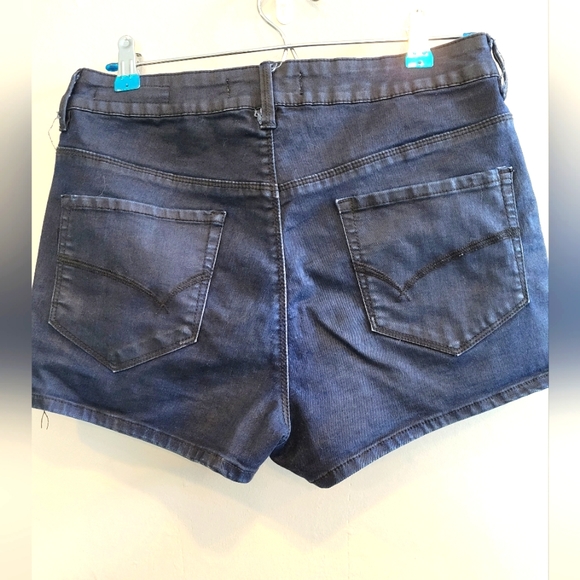 High Rise Jean Shorts - Picture 2 of 3